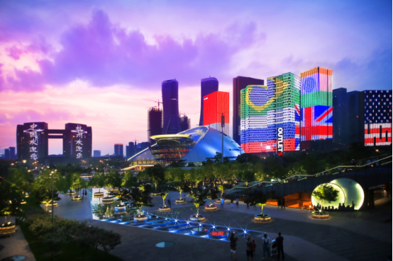 Qianjiang-New-City-Light-Show5